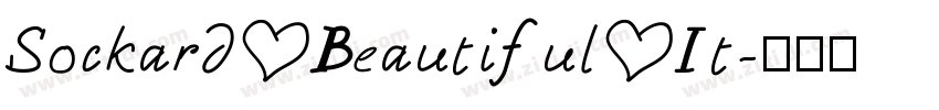 Sockard Beautiful It字体转换